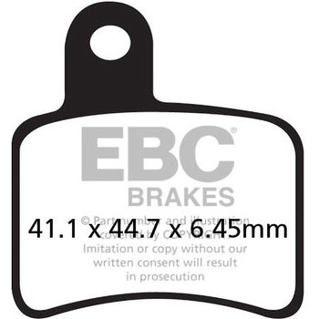 UK製ケブラー オーガニックFAシリーズ ブレーキパッド リア右側用 EBC Brakes (イービーシーブレーキ)