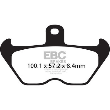 UK製ケブラー オーガニックFAシリーズ ブレーキパッド フロント左側用 EBC Brakes (イービーシーブレーキ)