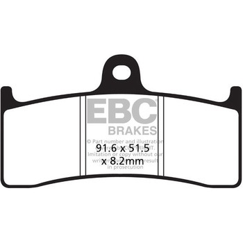 UK製ケブラー オーガニックFAシリーズ ブレーキパッド フロント左側用 EBC Brakes (イービーシーブレーキ)
