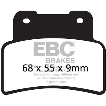 UK製ケブラー オーガニックFAシリーズ ブレーキパッド フロント左側用 EBC Brakes (イービーシーブレーキ)