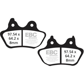 UK製ケブラー オーガニックFAシリーズ ブレーキパッド リア左側用 EBC Brakes (イービーシーブレーキ)