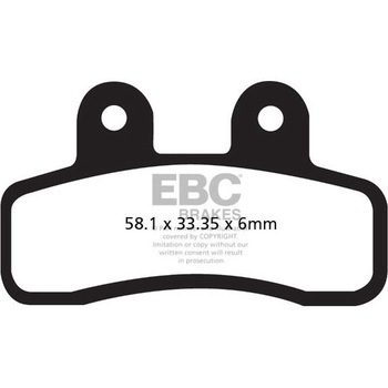 UK製ケブラー オーガニックFAシリーズ ブレーキパッド フロント左側用 EBC Brakes (イービーシーブレーキ)