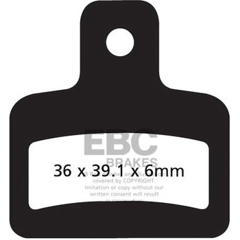 UK製ケブラー オーガニックFAシリーズ ブレーキパッド リア右側用 EBC Brakes (イービーシーブレーキ)