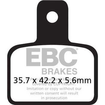 UK製ケブラー オーガニックFAシリーズ ブレーキパッド リア右側用 EBC Brakes (イービーシーブレーキ)