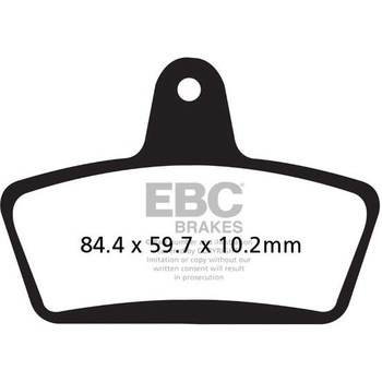 UK製ケブラー オーガニックFAシリーズ ブレーキパッド フロント左側用 EBC Brakes (イービーシーブレーキ)