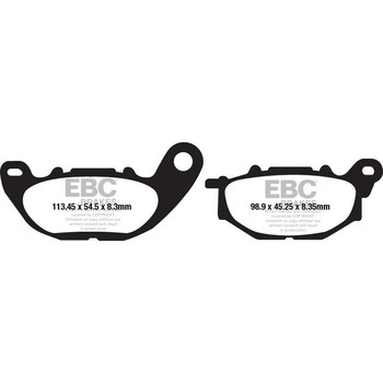UK製ケブラー オーガニックFAシリーズ ブレーキパッド フロント右側用 EBC Brakes (イービーシーブレーキ)