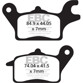 UK製ケブラー オーガニックFAシリーズ ブレーキパッド フロント右側用 EBC Brakes (イービーシーブレーキ)