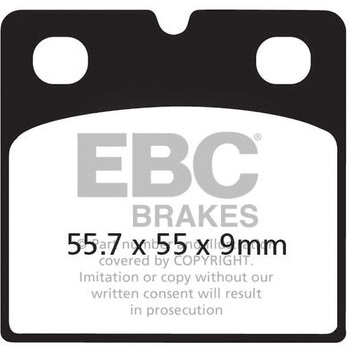 UK製 セミ-シンタリング Vパッド フロント左側用 EBC Brakes (イービーシーブレーキ)