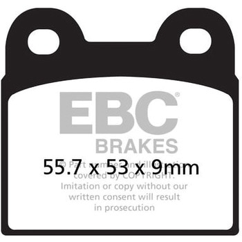 UK製 セミ-シンタリング Vパッド EBC Brakes (イービーシーブレーキ)