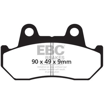 UK製 セミ-シンタリング Vパッド フロント左側用 EBC Brakes (イービーシーブレーキ)