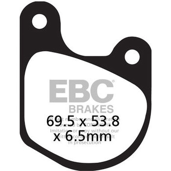 UK製 セミ-シンタリング Vパッド フロント左側用 EBC Brakes (イービーシーブレーキ)