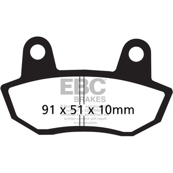 UK製 セミ-シンタリング Vパッド EBC Brakes (イービーシーブレーキ)