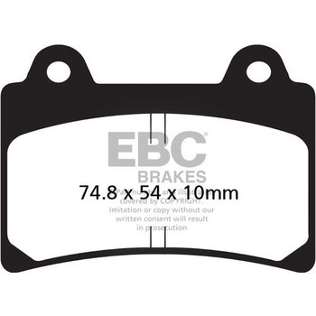 UK製 セミ-シンタリング Vパッド フロント左側用 EBC Brakes (イービーシーブレーキ)