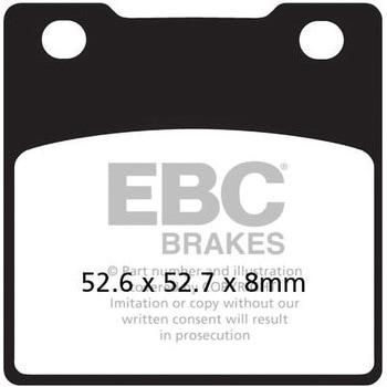 UK製 セミ-シンタリング Vパッド リア右側用 - EBC Brakes (イービーシーブレーキ)