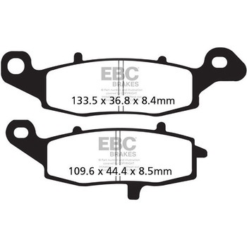 UK製 セミ-シンタリング Vパッド フロント右側用 EBC Brakes (イービーシーブレーキ)