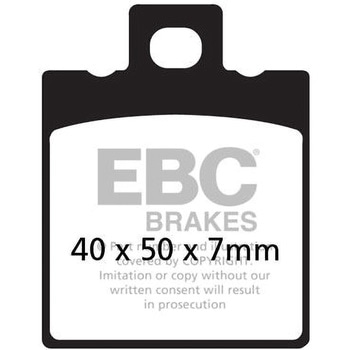 USA製 ダブルHシリーズ シンタリング ブレーキパッド フロント左側用 EBC Brakes (イービーシーブレーキ)