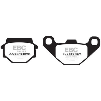 USA製 ダブルHシリーズ シンタリング ブレーキパッド フロント左側用 EBC Brakes (イービーシーブレーキ)