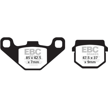 USA製 ダブルHシリーズ シンタリング ブレーキパッド リア右側用 EBC Brakes (イービーシーブレーキ)