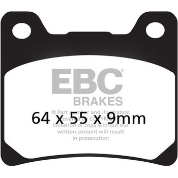 USA製 ダブルHシリーズ シンタリング ブレーキパッド リア左側用 EBC Brakes (イービーシーブレーキ)