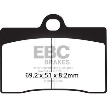 USA製 ダブルHシリーズ シンタリング ブレーキパッド フロント左側用 EBC Brakes (イービーシーブレーキ)