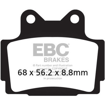 USA製 ダブルHシリーズ シンタリング ブレーキパッド フロント左側用 EBC Brakes (イービーシーブレーキ)