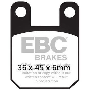 USA製 ダブルHシリーズ シンタリング ブレーキパッド リア左側用 EBC Brakes (イービーシーブレーキ)