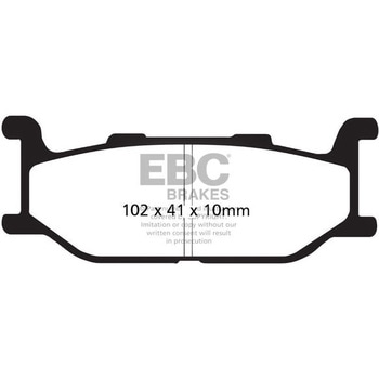 USA製 ダブルHシリーズ シンタリング ブレーキパッド フロント左側用 EBC Brakes (イービーシーブレーキ)