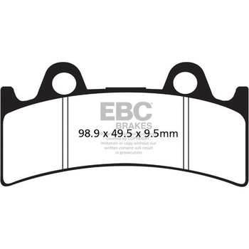 USA製 ダブルHシリーズ シンタリング ブレーキパッド フロント左側用 EBC Brakes (イービーシーブレーキ)