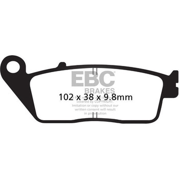 USA製 ダブルHシリーズ シンタリング ブレーキパッド フロント左側用 EBC Brakes (イービーシーブレーキ)