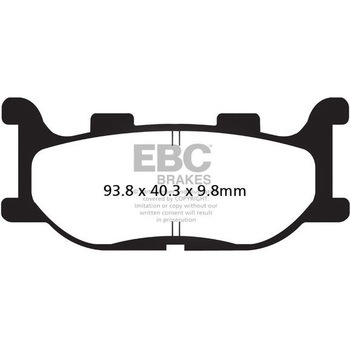 USA製 ダブルHシリーズ シンタリング ブレーキパッド フロント左側用 EBC Brakes (イービーシーブレーキ)