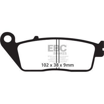 USA製 ダブルHシリーズ シンタリング ブレーキパッド フロント左側用 EBC Brakes (イービーシーブレーキ)