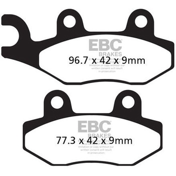 USA製 ダブルHシリーズ シンタリング ブレーキパッド フロント左側用 EBC Brakes (イービーシーブレーキ)