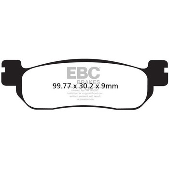 USA製 ダブルHシリーズ シンタリング ブレーキパッド フロント左側用 EBC Brakes (イービーシーブレーキ)