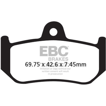 USA製 ダブルHシリーズ シンタリング ブレーキパッド リア左側用 EBC Brakes (イービーシーブレーキ)