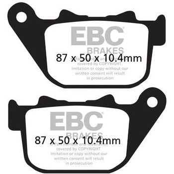 USA製 ダブルHシリーズ シンタリング ブレーキパッド リア左側用 EBC Brakes (イービーシーブレーキ)