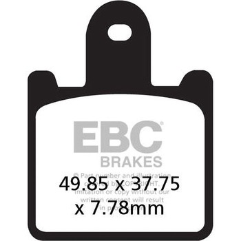 USA製 ダブルHシリーズ シンタリング ブレーキパッド フロント左側用 EBC Brakes (イービーシーブレーキ)