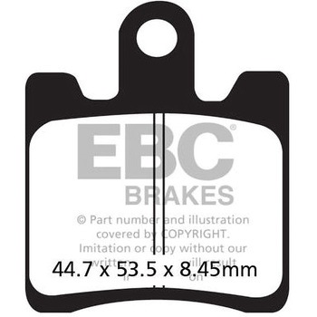 USA製 ダブルHシリーズ シンタリング ブレーキパッド フロント左側用 EBC Brakes (イービーシーブレーキ)