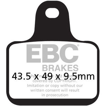 USA製 ダブルHシリーズ シンタリング ブレーキパッド フロント左側用 EBC Brakes (イービーシーブレーキ)