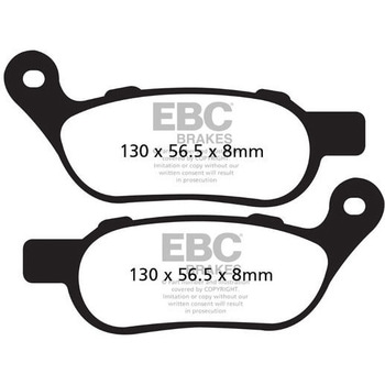 USA製 ダブルHシリーズ シンタリング ブレーキパッド リア左側用 EBC Brakes (イービーシーブレーキ)