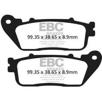 USA製 ダブルHシリーズ シンタリング ブレーキパッド リア左側用 EBC Brakes (イービーシーブレーキ)