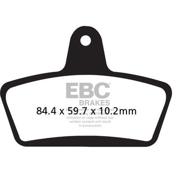 USA製 ダブルHシリーズ シンタリング ブレーキパッド フロント左側用 EBC Brakes (イービーシーブレーキ)