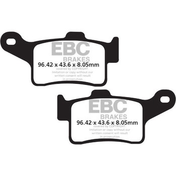 USA製 ダブルHシリーズ シンタリング ブレーキパッド リア右側用 EBC Brakes (イービーシーブレーキ)