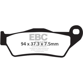 USA製 EPFA シリーズ エクストリーム Pro シンタリング ブレーキパッド リア右側用 EBC Brakes (イービーシーブレーキ)