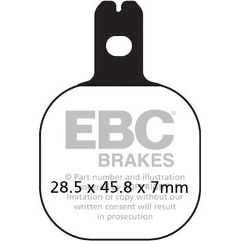 GPFAX シンタリング ロード ブレーキパッド フロント左側用 EBC Brakes (イービーシーブレーキ)