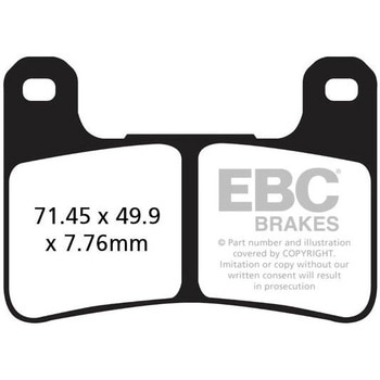 GPFAX シンタリング ロード ブレーキパッド フロント左側用 EBC Brakes (イービーシーブレーキ)