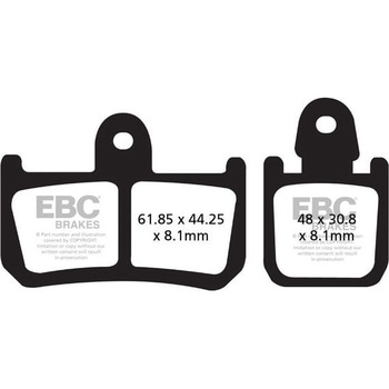 GPFAX シンタリング ロード ブレーキパッド フロント左側用 EBC Brakes (イービーシーブレーキ)
