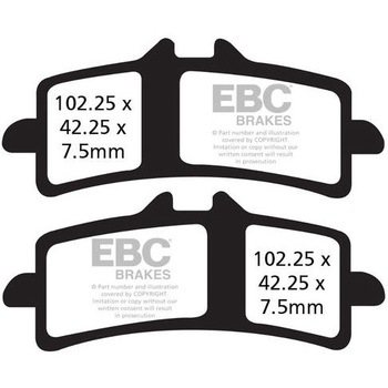 GPFAX シンタリング ロード ブレーキパッド フロント左側用 EBC Brakes (イービーシーブレーキ)