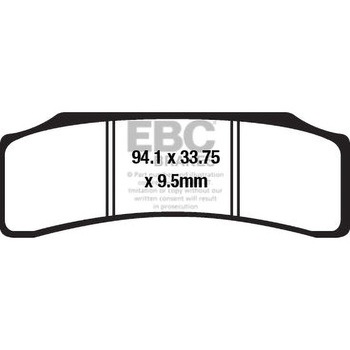 GPFAX シンタリング ロード ブレーキパッド フロント左側用 EBC Brakes (イービーシーブレーキ)