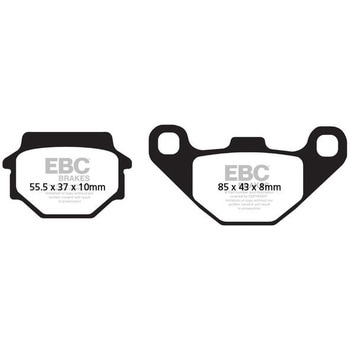 R シリーズ Heavy Duty シンタリング ブレーキパッド フロント左側用 EBC Brakes (イービーシーブレーキ)