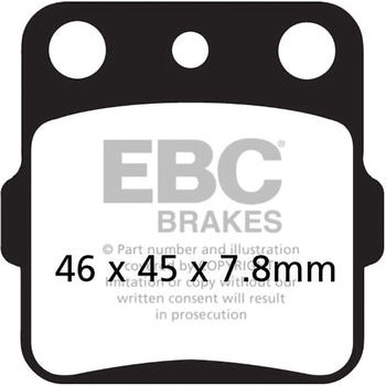R シリーズ Heavy Duty シンタリング ブレーキパッド フロント左側用 EBC Brakes (イービーシーブレーキ)